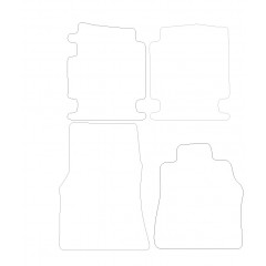 Mercedes-Benz Vaneo 2002 - 2005 (4 Pieces 0 Clips) Car Mats