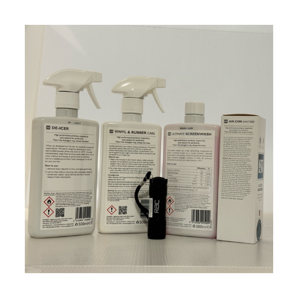 Autoglym Winter Bundle 2 DeIcer, Vinyl & Rubber Care, Sanitiser