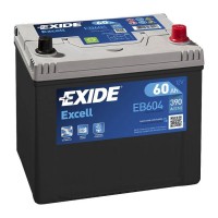 EB604 EXIDE EXCELL BATTERY 005 60AH 480CCA L230 X W170 X H225 0/1