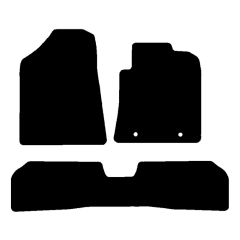 Hyundai Kona SX2 Electric 2024 - Current (3 Pieces 2 Clips) Car Mats