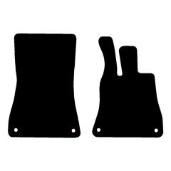 Mercedes AMG GT Coupe (GT63) 2023 - Current (2 Pieces 4 Clips) Car Mats