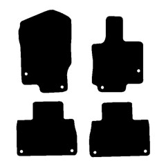 Mercedes GLE Coupe 2019 - Current (4 Pieces 8 Clips) Car Mats