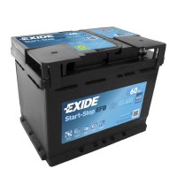 EL604 EXIDE EFB 005 BATTERY 60AH 520CCA L230 X W173 X H222 0/1 BO