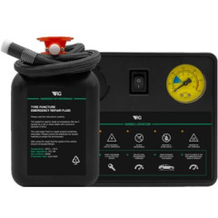RG Car Tyre Puncture Repair Kit with 12V Compressor & Sealant