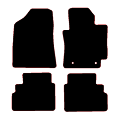 Hyundai	Kona SX2 Hybrid 2024 - Current (4 Pieces 2 Clips) Car Mats