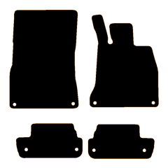 Mercedes S-Class Coupe C217 2014 - 2021 (4 Pieces 8 Clips) Car Mats